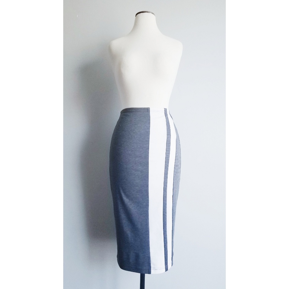 Shabby Apple Grey Casual Pismo Pencil Skirt